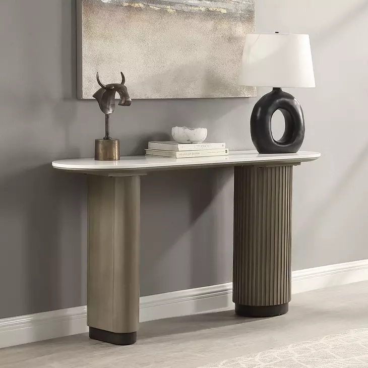 Clayten Light Oak Rectangular Sofa Table
