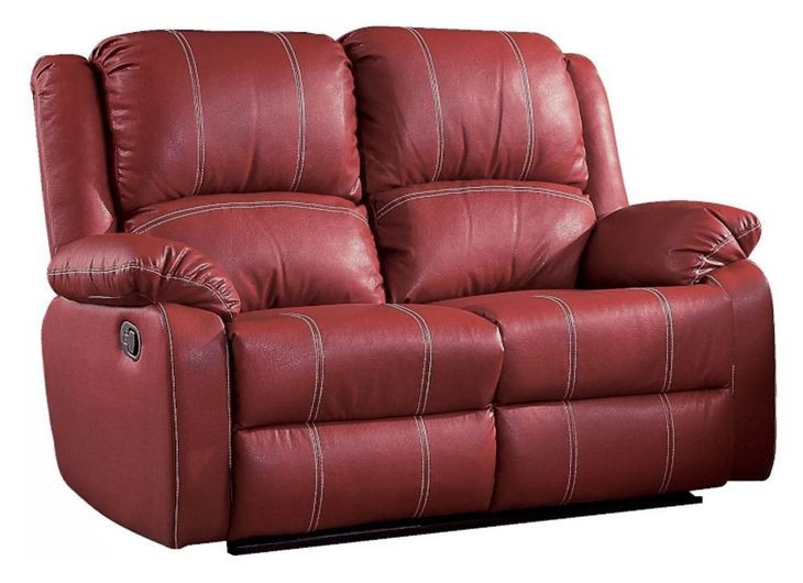 Zuriel Red 60" Rocker Reclining Loveseat