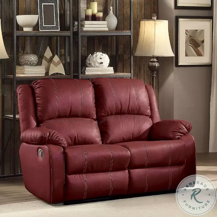 Zuriel Red Reclining 56" Loveseat