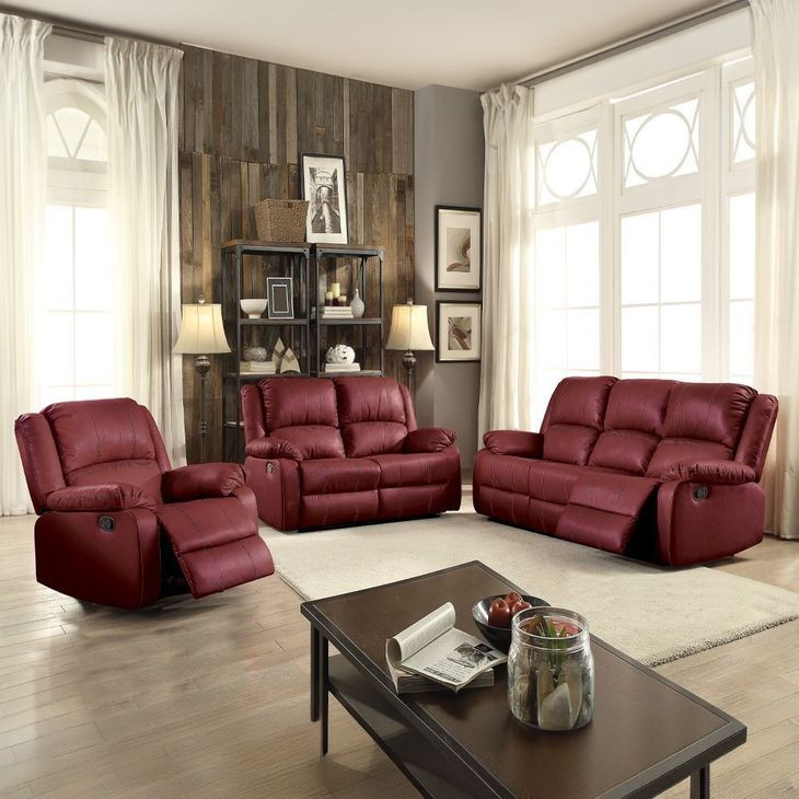 Zuriel Red Rocker Recliner