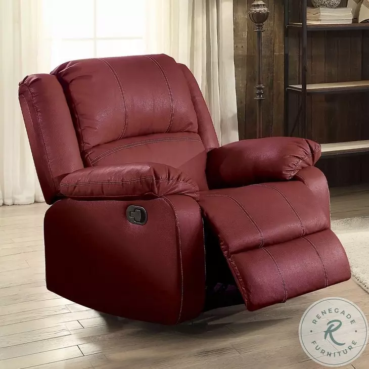Zuriel Red Rocker Recliner
