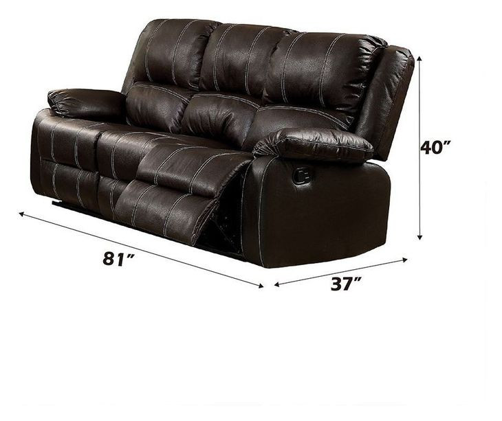 Zuriel Brown 81" Rocker Reclining Sofa
