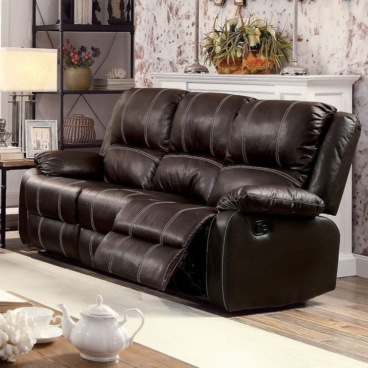 Zuriel Brown 81" Rocker Reclining Sofa