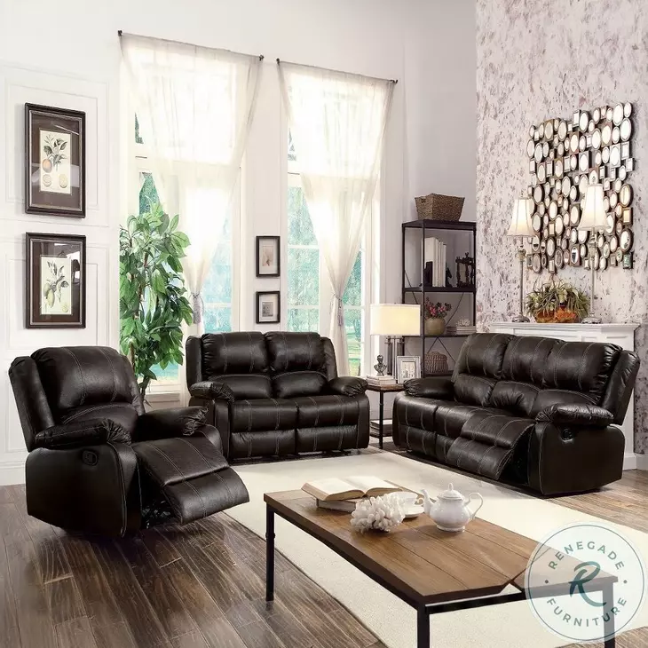 Zuriel Brown Reclining Living Room Set