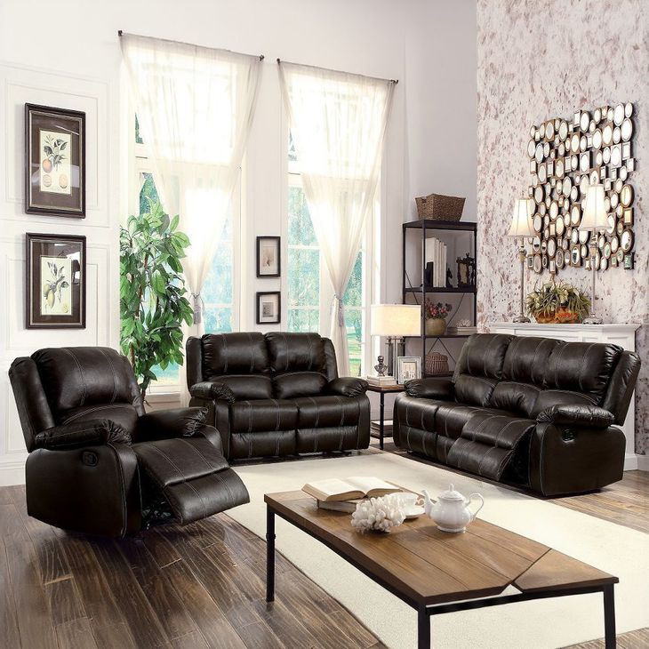 Zuriel Brown 60" Reclining Loveseat
