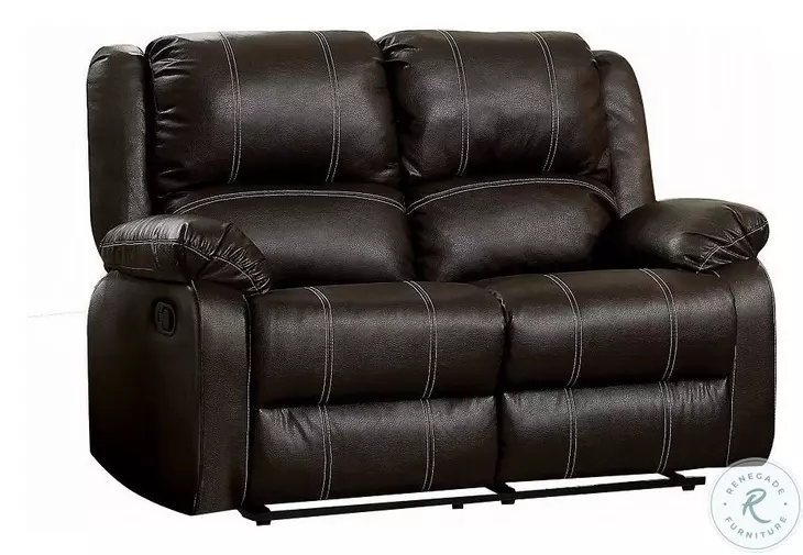 Zuriel Brown Reclining 56" Loveseat