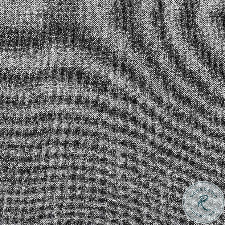 Naveen Gray Linen Feather Modular Square Ottoman