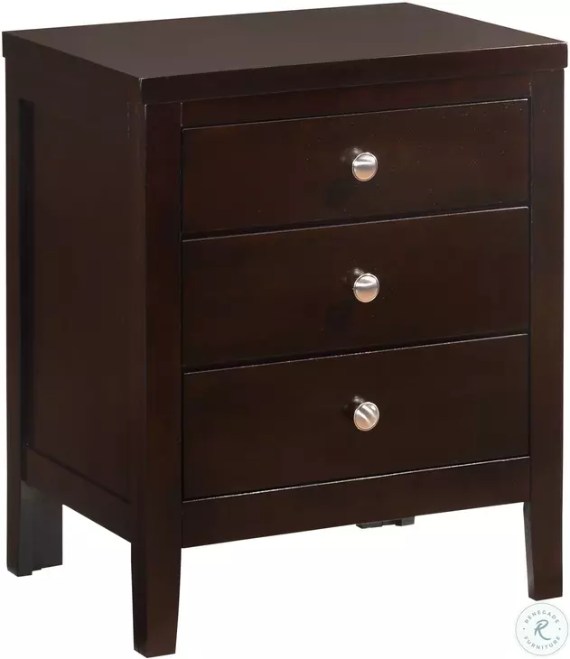 Luke Antique Black Nightstand