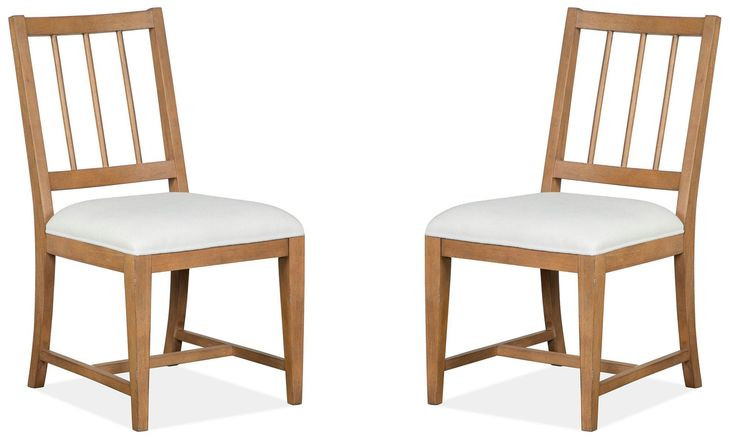 Fernholt White Upholstered Side Chair Set of 2