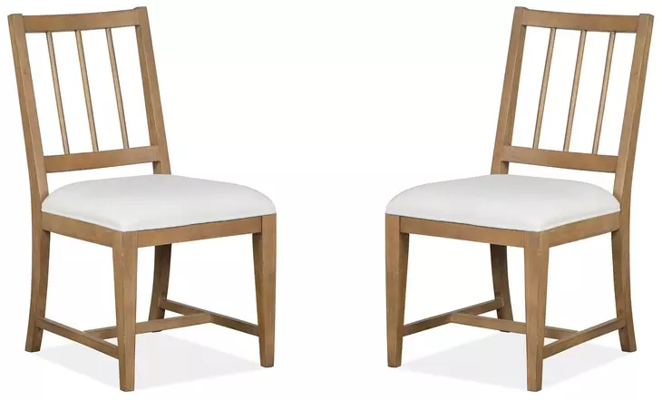 Fernholt White Upholstered Side Chair Set of 2