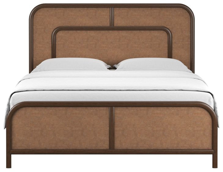 Verge Handcrafted Walnut Woven Panel Bedroom Set