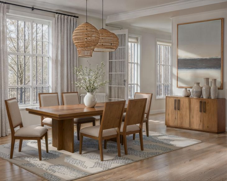 Valmont Harvest Brown 4 Door Buffet