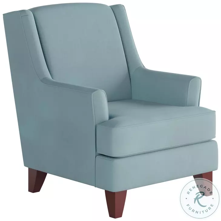 Bella Blue Skylight Wing Back Accent Chair