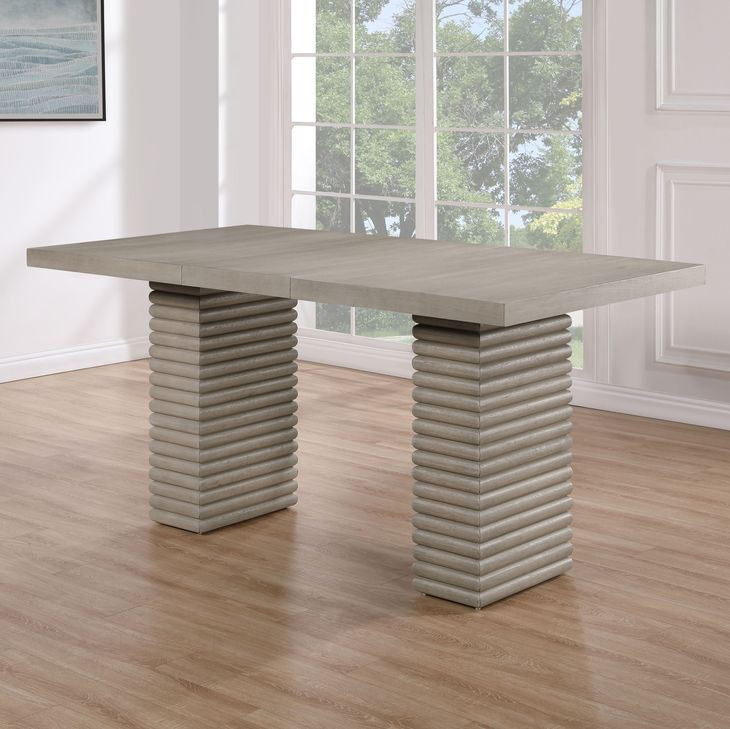 Lily Brown Extendable Counter Height Dining Table