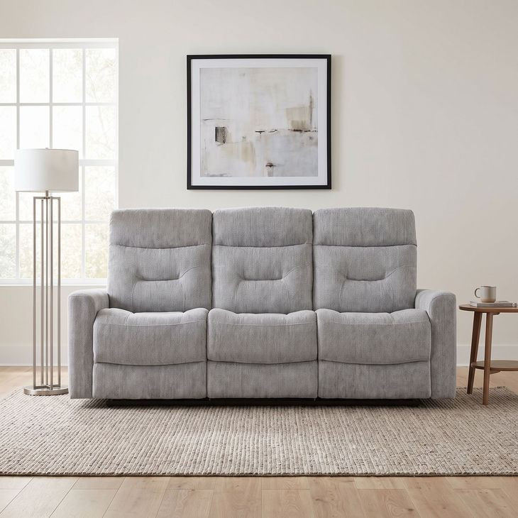 Lyndon Gray Double 81" Reclining Sofa
