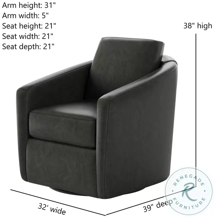 Daisey Passion Slate Swivel Glider