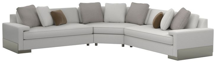 I'M Shelf-ish Gray Performance Fabric 3 Piece Sectional