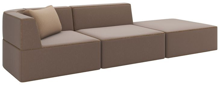 Marbella Brown 3 Piece Sectional