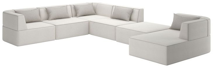 Marbella Beige Performance Fabric Sectional