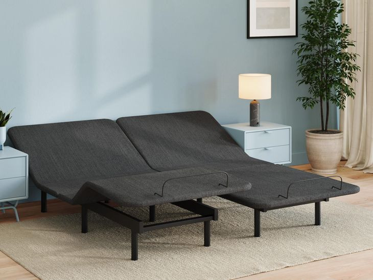 Comfort Classic Adj Base Black Split California King Adjustable Base