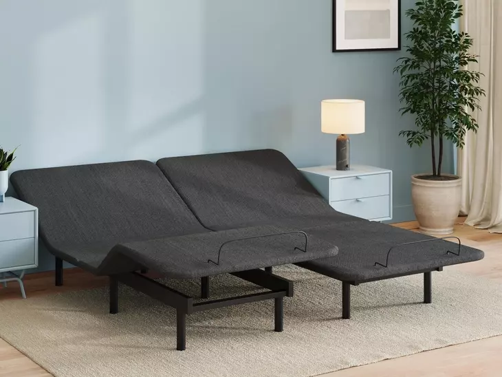 Comfort Classic Adj Base Black Split California King Adjustable Base