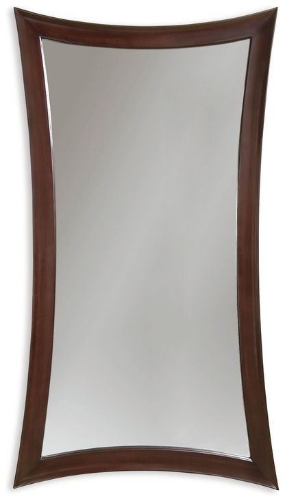 Hour Glass Merlot Rectangular Floor Mirror