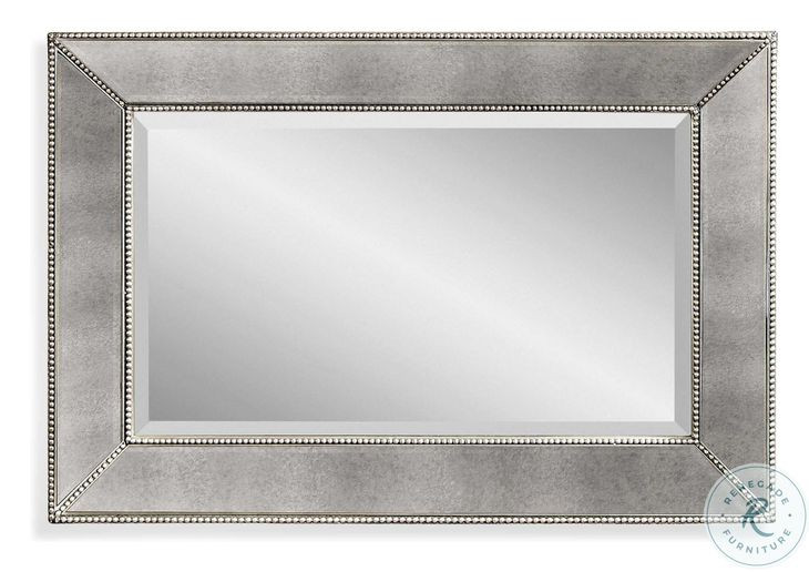 Beaded Antique Small Wall Mirror