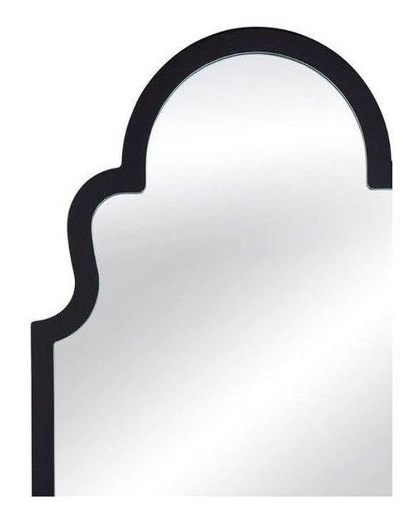 Elberta Black Arched Wall Mirror