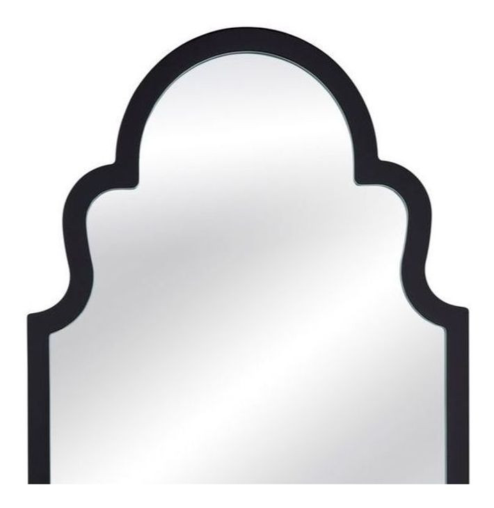 Elberta Black Arched Wall Mirror