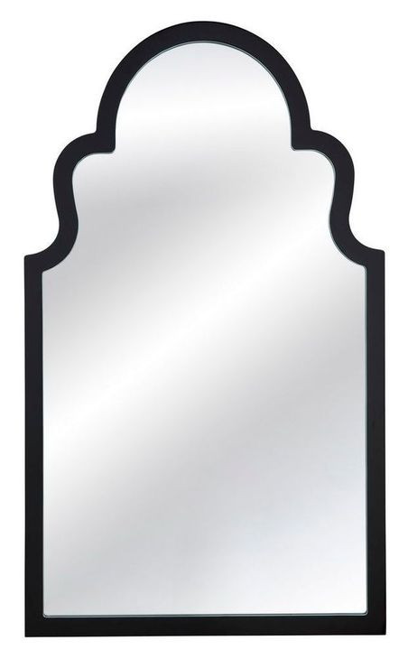 Elberta Black Arched Wall Mirror