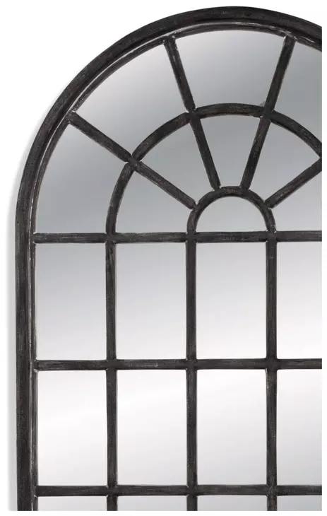 Berwyn Dark Brown Arched Floor Mirror