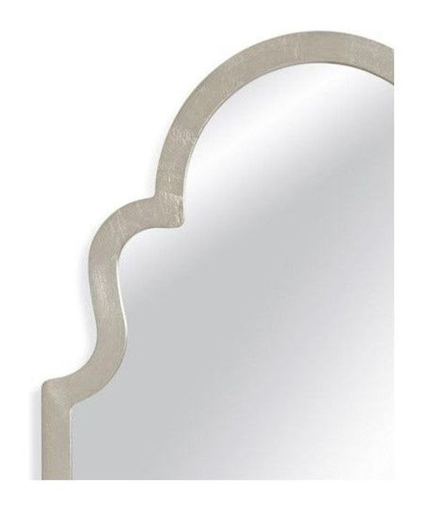Elberta Silver Leaf Arched Wall Mirror