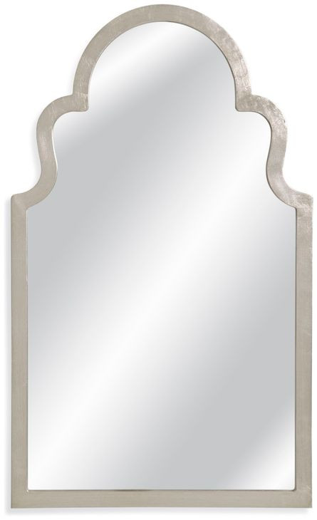 Elberta Silver Leaf Arched Wall Mirror