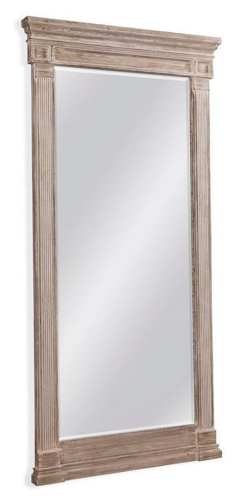 Ione Distressed Gray Rectangular Floor Mirror
