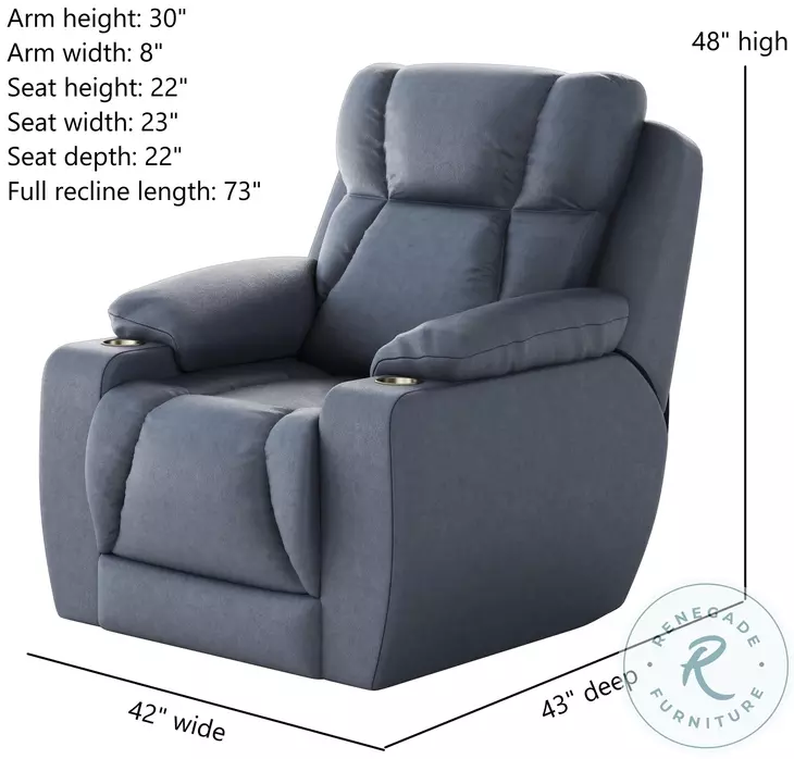 Challenger Maximus Horizon Power Headrest Wall Hugger Big Mans Recliner