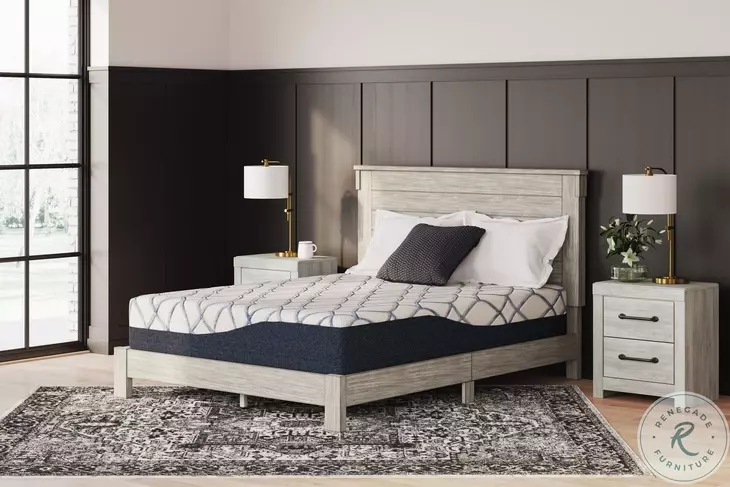 Chime Elite 12" White And Blue 2.0 California King Mattress