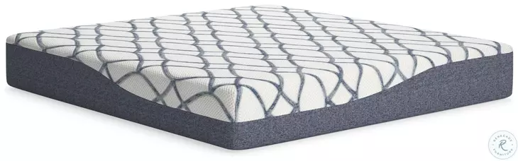 Chime Elite 12" White And Blue 2.0 King Mattress