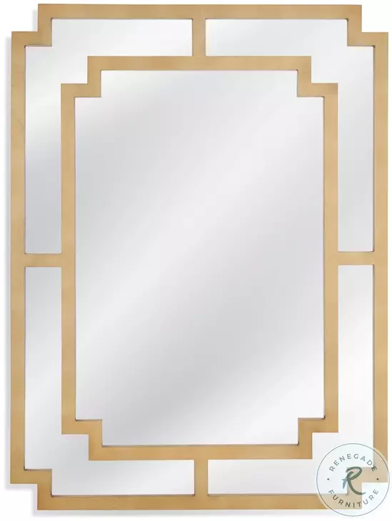 Connor Gold And Clear Glass Wall Mirror