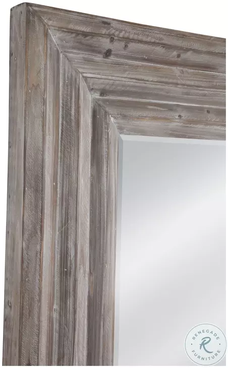 Cornwall Grey Rectangular Floor Mirror