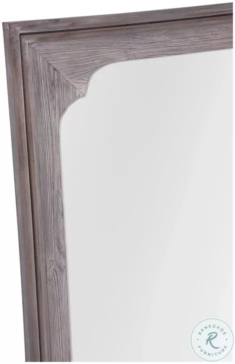 Kingsley White Washed Rectangular Wall Mirror