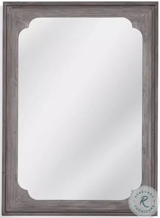 Kingsley White Washed Rectangular Wall Mirror
