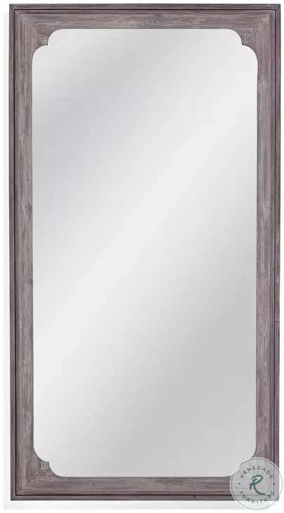 Landry White Washed Floor Mirror