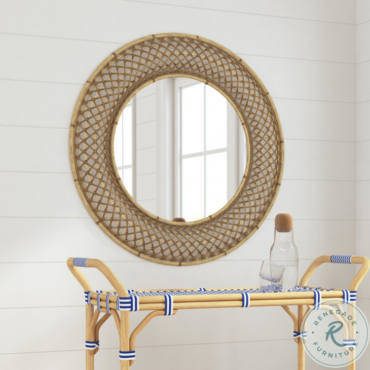 Biedel Natural Wall Mirror From Bassett Mirror Coleman Furniture