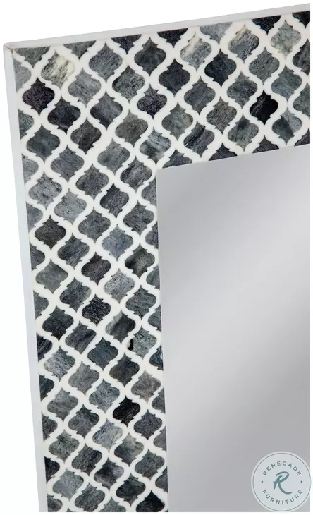 Henn Black And White Wall Mirror