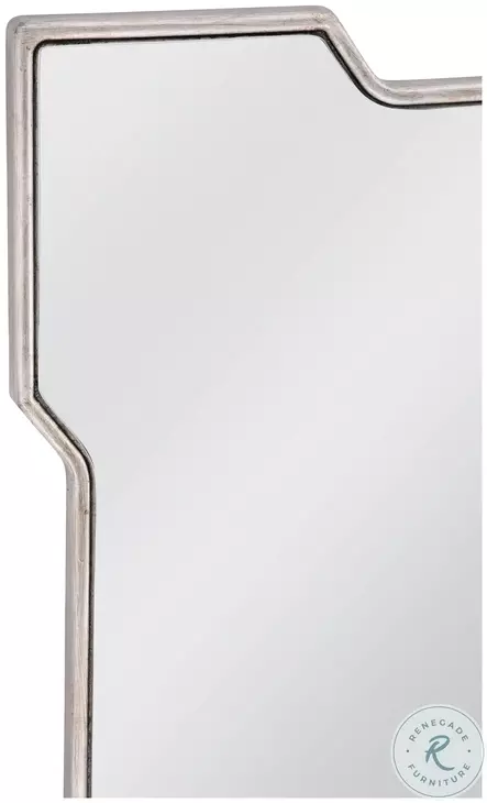 Park Place Silver And Black Wall Mirror