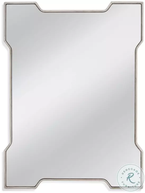 Park Place Silver And Black Wall Mirror