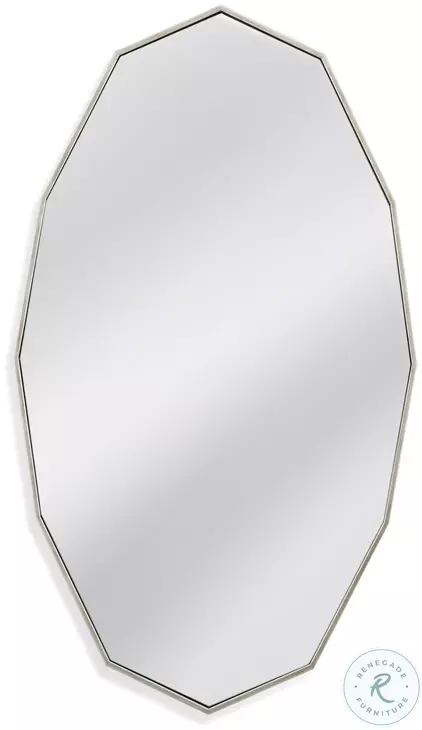 Turning Leaf Silver Leaf Wall Mirror