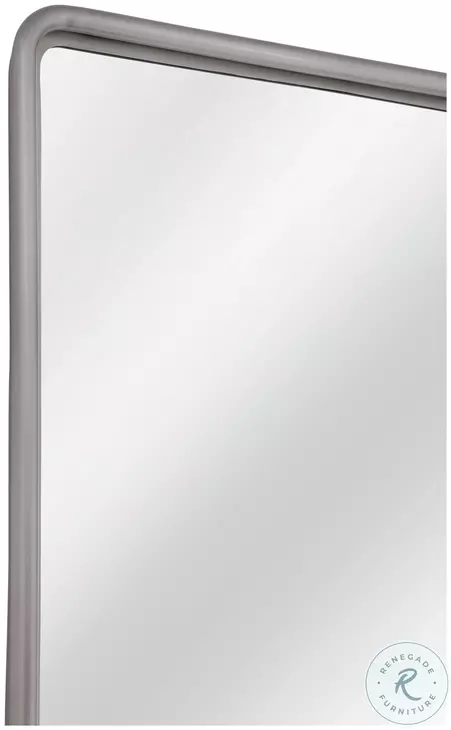 Vinca Rubbed Stainless Floor Mirror