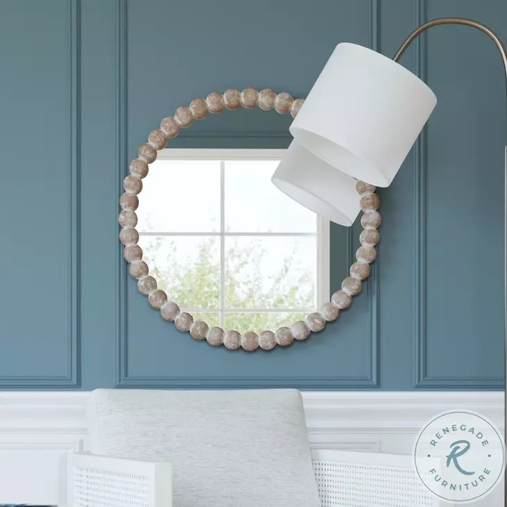 Zeena Whitewash Wall Mirror