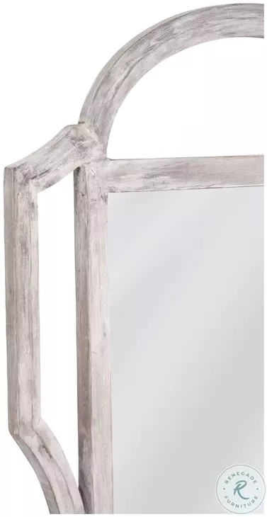 Carthage Weathered Whitewash Wall Mirror